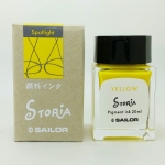 【日本 寫樂】Storia 鋼筆用防水墨水-黃色