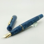 【義大利 Leonardo】藍桿金夾鋼筆